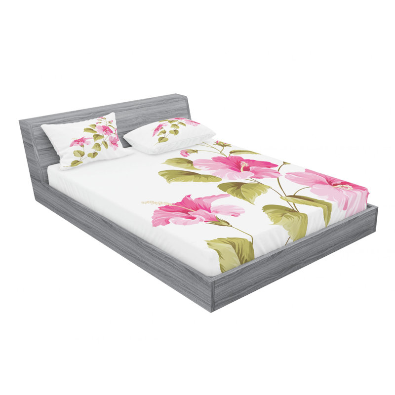 Microfiber Sheet Set, Queen Sheet Set with Fitted Sheet