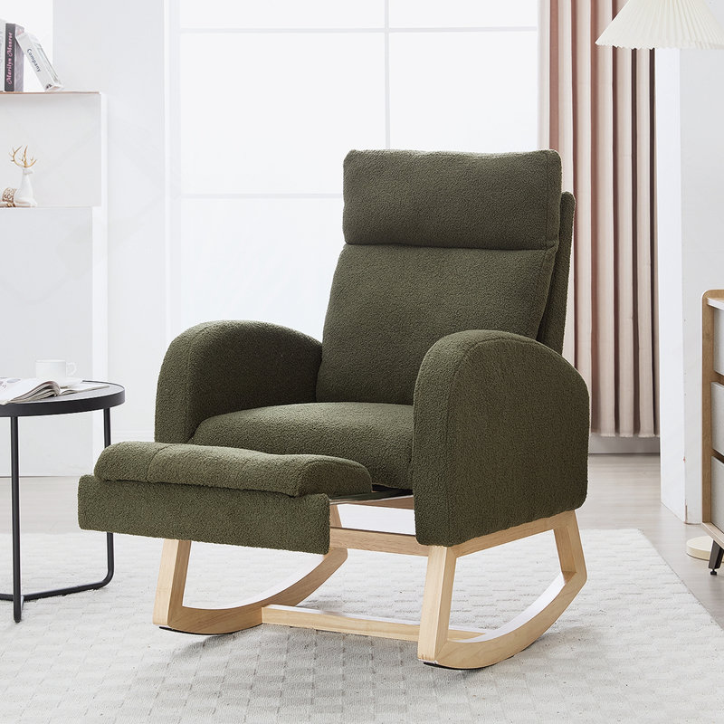 Chaise berçante Teddy, Vert
