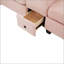 Canapé en velours côtelé de type L uni avec motif segmenté 4 places, porte-gobelet, port USB, boîte de rangement, console mobile et repose-pieds de style UNI-278951991