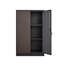 Armoire de rangement en métal avec portes verrouillables et tablette réglable