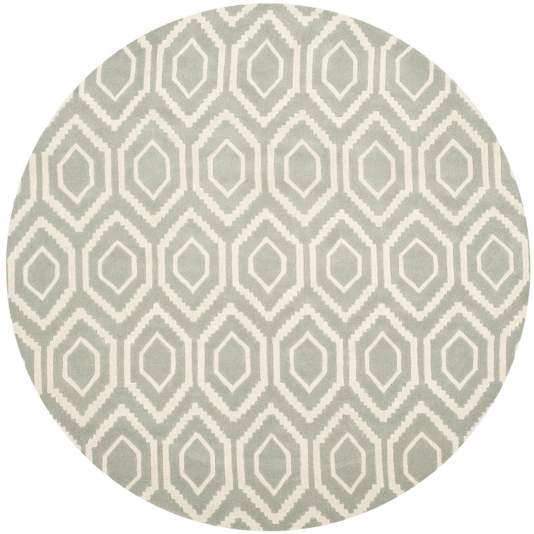 Deedie Hand Tufted Wool Geometric Rug