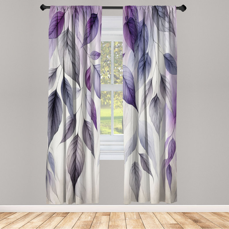 Semi Sheer Curtain, 56" W x 63" L