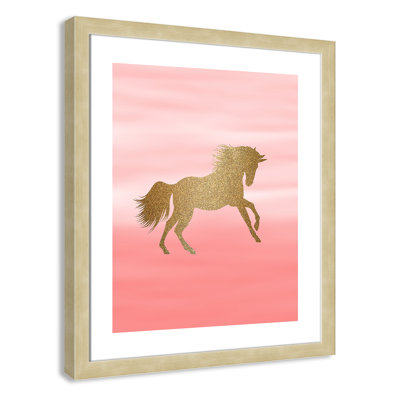 Ombre Pink 1' Framed Art