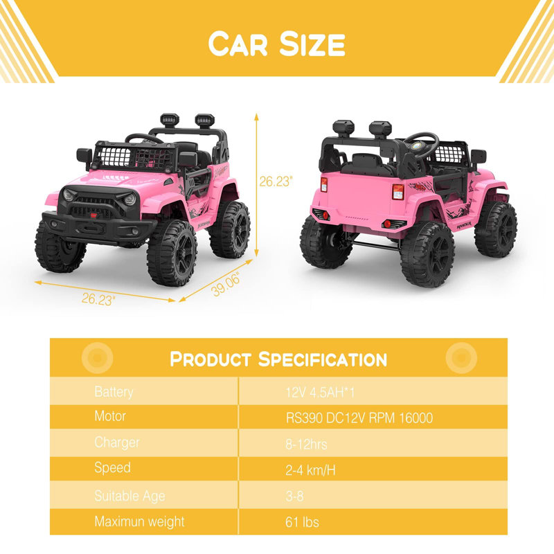 Jouets tout-terrain Gaomon, Rose