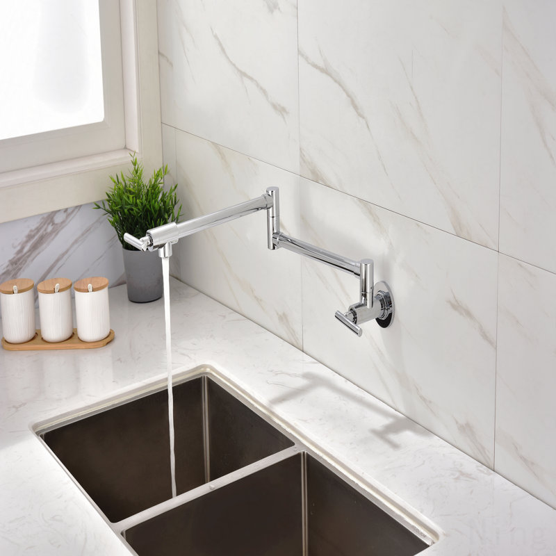 Robinet remplisseur mural, Chrome chrome