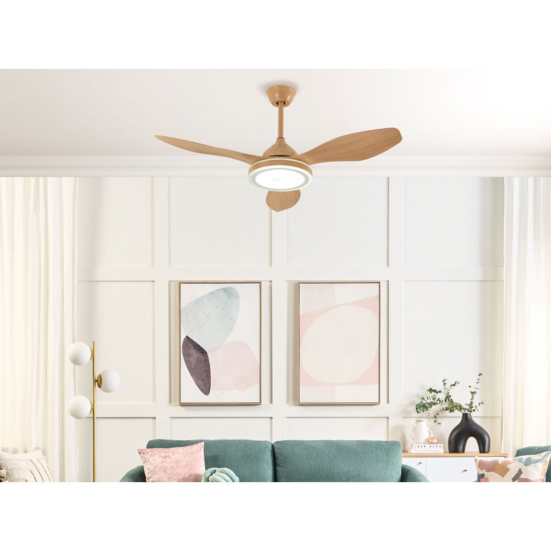 Asman 108 cm Ceiling Fan with LED Lights and with Light Kit