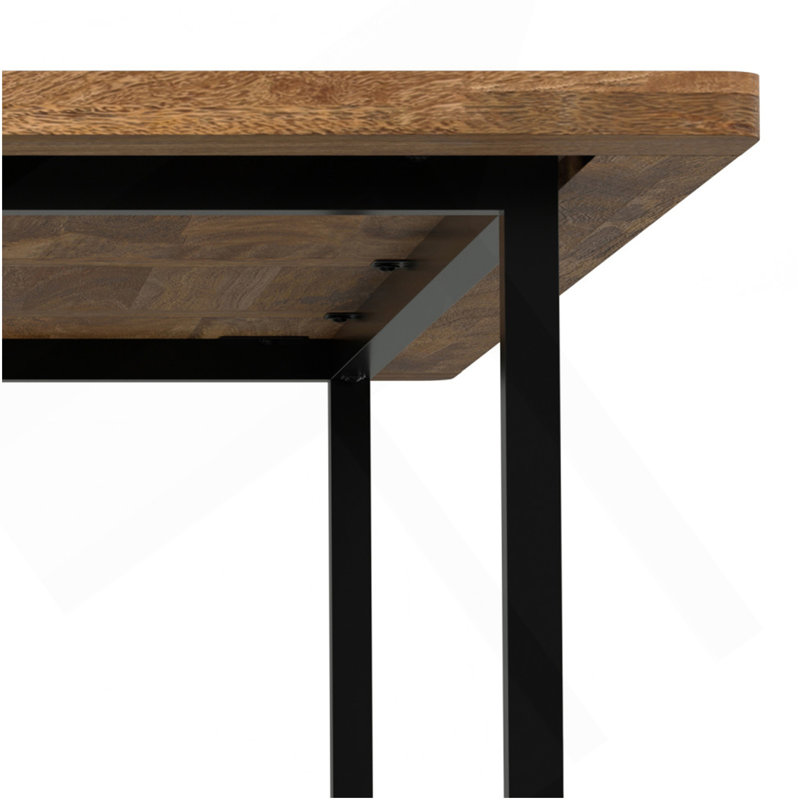 Table de salle à manger Campbell en cire brûlée