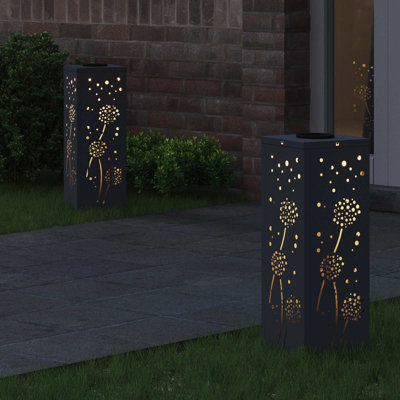 Solar Powered Steel Pathway Light