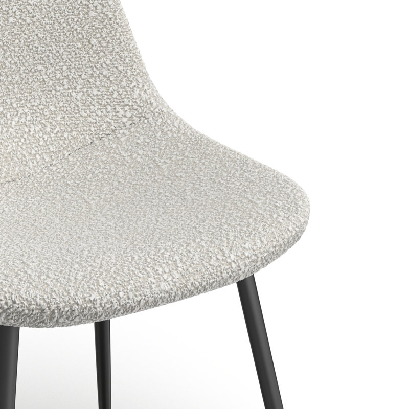 Chaise Kody Boucle, Boucle blanc