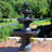 Dunkelberger Flower Blossom Traditional Resin 3-Tier Outdoor Water Fountain - Black-1539092774