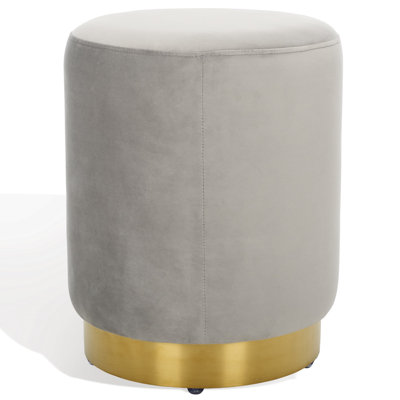 Skye Velvet Ottoman