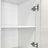 Farmhouse Kitchen Pantry Cabinet With Glass Doors & Multi-Functional Pull-Out Multi-Tier Storage Shelf