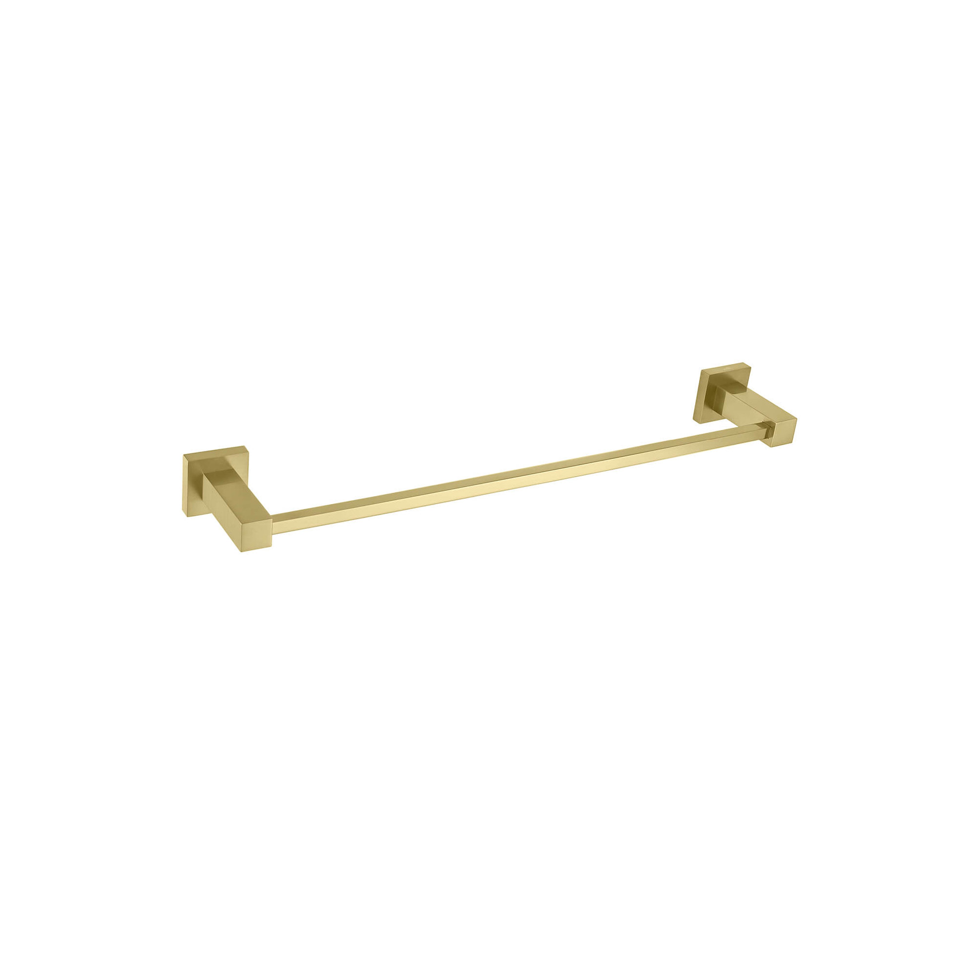 Cube 19.44'' Towel Bar, Brushed Gold