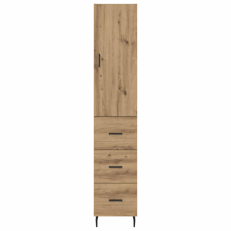 34.5cm Sideboard, Artisan Oak