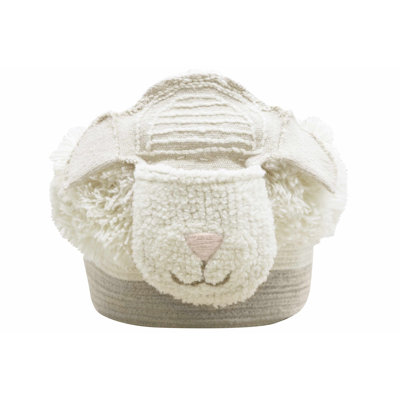 Pink Nose Sheep Fabric Decorative Basket