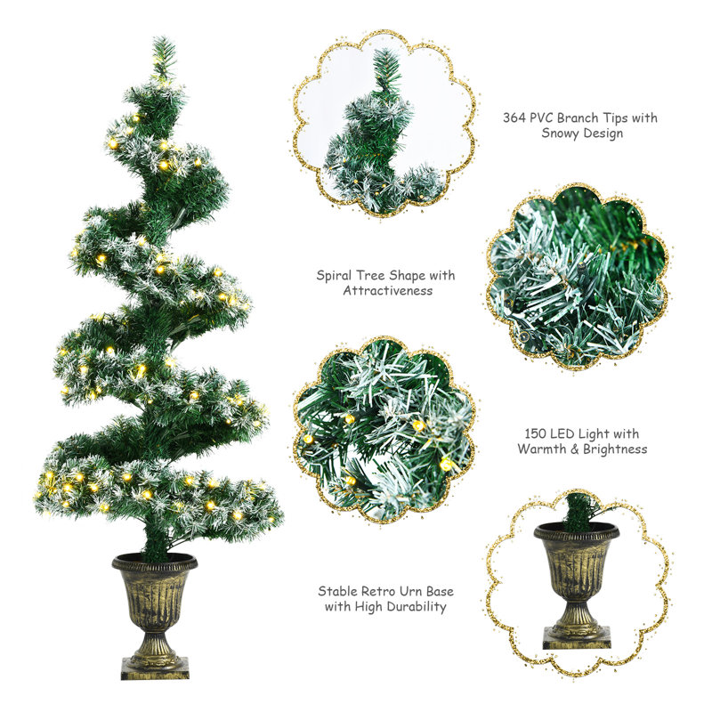 3.94' H Lighted Artificial Christmas Tree