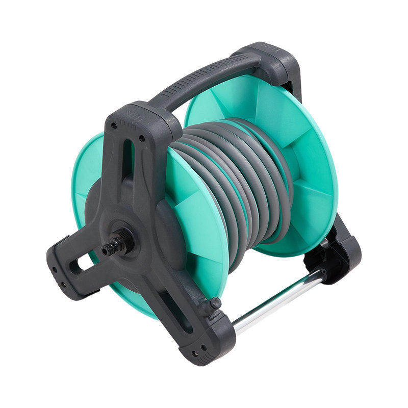 Portable Garden Watering Hose Reel Set, 34cm H x 20.4cm W x 40cm D