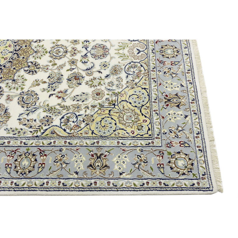 Tapis crème crème Indo-Nain