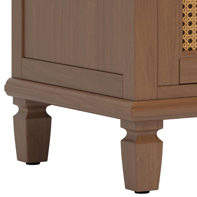 Meuble-lavabo 36 po avec lavabo en céramique, Brun