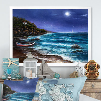 Wild Blue Ocean Waves IV - reproduction d'art sur toile