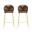 Tabouret de bar en similicuir Kira