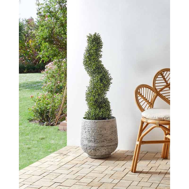 Faux Tree in Plastic / Acrylic Planter, 98cm H x 30cm W x 30cm D
