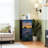 4 Drawer Dresser for Bedroom, Narrow Chest of Drawers, Wooden Top and Study Iron Frame 18"x37.5"-(WxH)