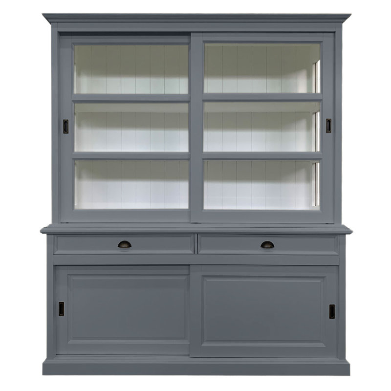 Jacksonport Display Cabinet, Trafic Grey/White