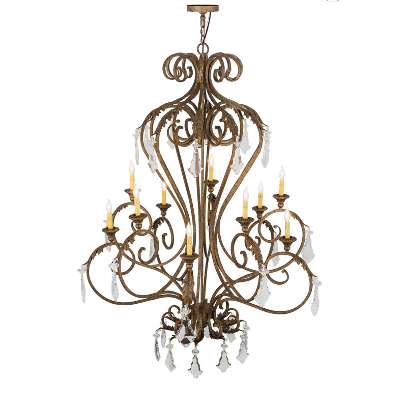 Lustre traditionnel / classique à 10 lumières Josephine