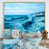 Toile avec cadre flottant brun