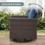Ingvald 6 Person Outdoor Patio Wicker Conversation Set Group With Swivel Chairs-1745068126