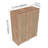 Set Of 2 Wall-Mounted 12" Bathroom Side Cabinets With Soft Close Doors, Imitative Oak