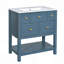 Ensemble de meuble-lavabo autoportant 30 po avec 5 tiroirs, ensemble de meuble-lavabo autoportant 30 po avec cadre en bois massif-115688278