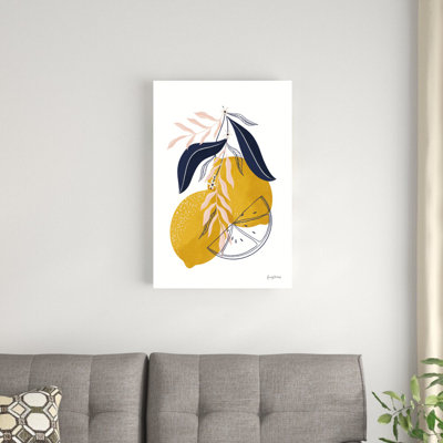 «Lemons II» par Becky Thorns - impression sur toile tendue