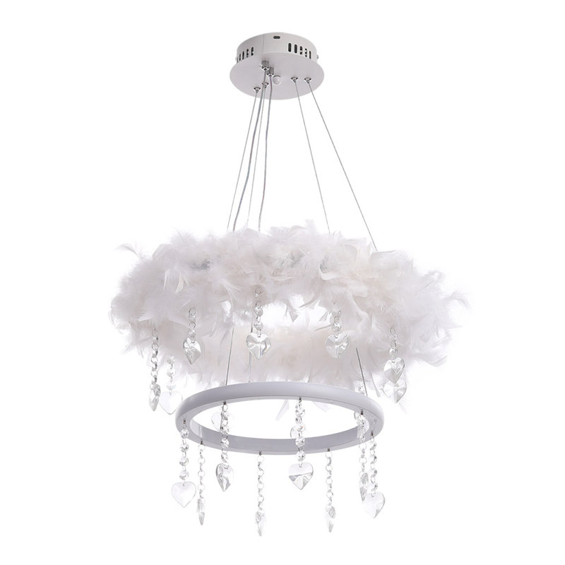 1 - Light Natural LED Chandelier Pendant
