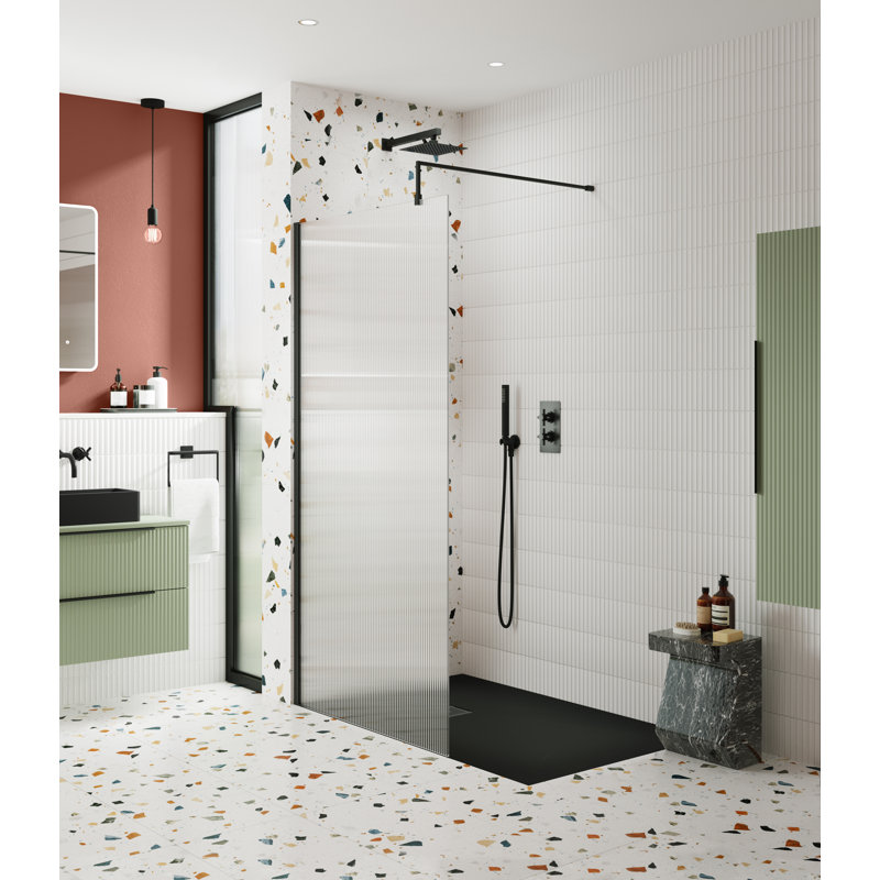 Tec Crosshead Double Concealed Diverter Shower Valve, Matte Black
