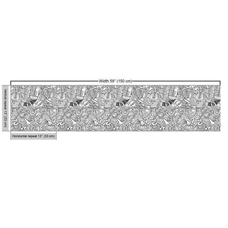 Northome Outline Monochromatic Fabric