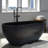 59" x 29.5" Solid Surface Stone Resin Freestanding Soaking Bathtub-1783896897