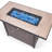 42" 50,000 BTU Rattan Propane Fire Pit Table with Hidden Tank Storage, Blue Glass Beads,& Lid