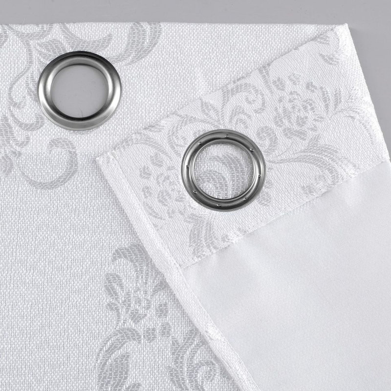 Paire de rideaux semi-transparents, Blanc, L 38 po x L 96 po