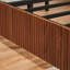 Structure de lit pour grand lit en bois avec lignes ondulées, aucun sommier nécessaire-1859642853
