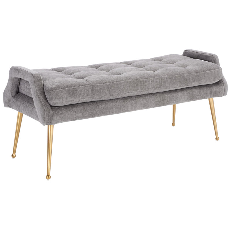 Banc rembourré Corey-Taylor, Gris anthracite