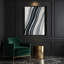 DiagonalStripes, art mural sur toile brune-1638644627