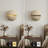 7.87“ Decorative Natural Travertine Wall Sconce, Ambient Wall Light for Bedroom & Living Room-629276123