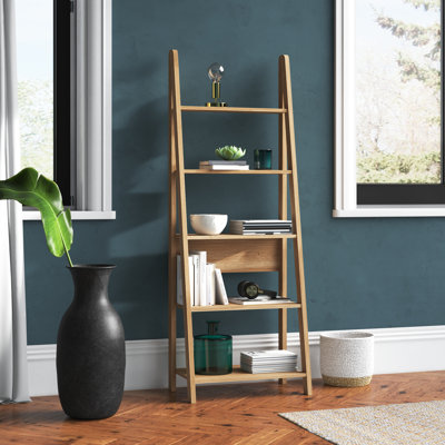 Allegra 175.5cm H x 64cm W Ladder Bookcase