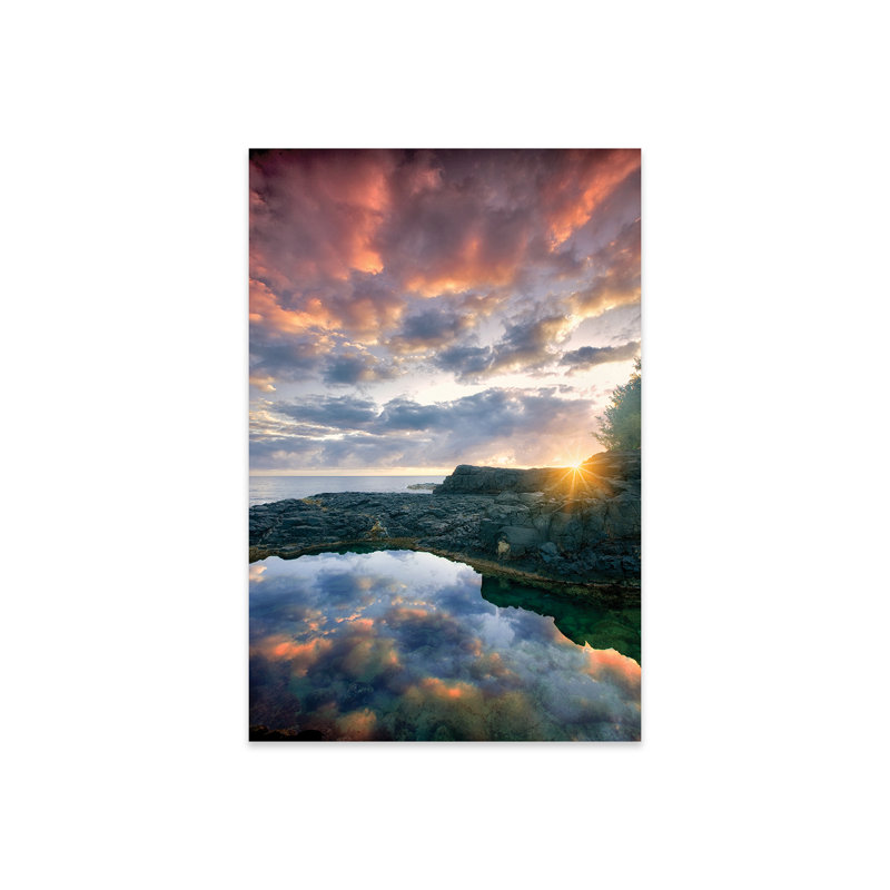 Kauai Sunrise, Acrylique, H 24 po x l 16 po x P 0,25 po