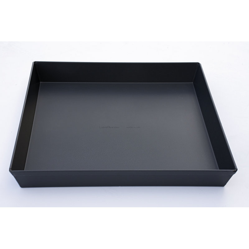 10-Inch Dark Aluminum Sicilian Style Pizza Pan