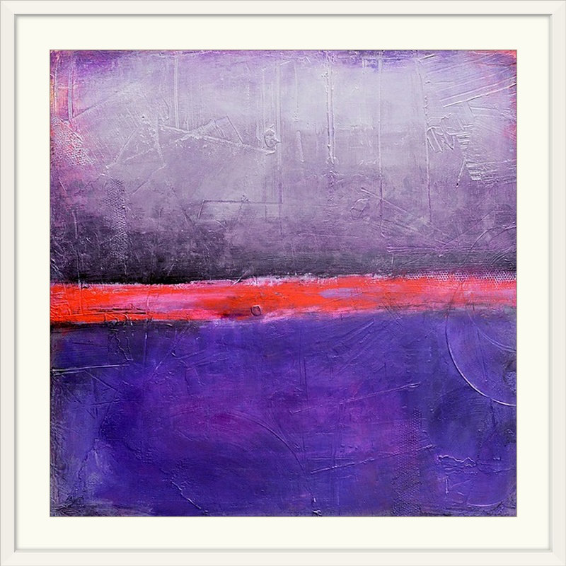 «Passion» par Frisco, impression, H 32 po x l 32 po x P 1 po, Cadre blanc