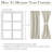  100% Blackout Door Curtain for French Front Door, Privacy Linen Thermal Insulated Window Treament Shade for Bedroom, Window Covering, 1 Panel-1061804057-1061804058