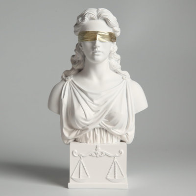 Lady Justice Bust Statue